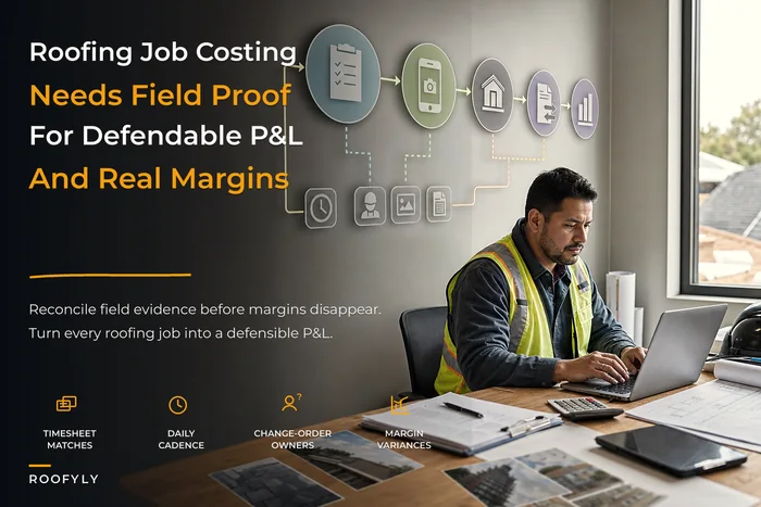 Defendable job-level costing that produces P&L per roofing job