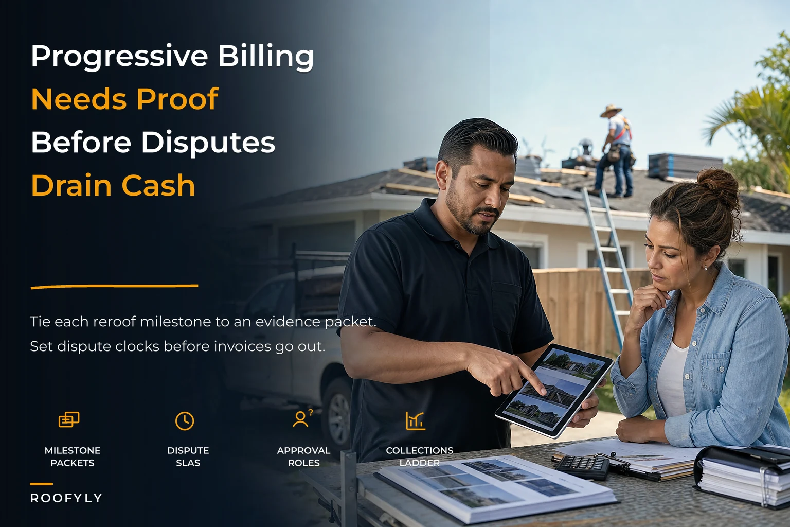 Evidence-driven progressive billing to avoid invoice disputes