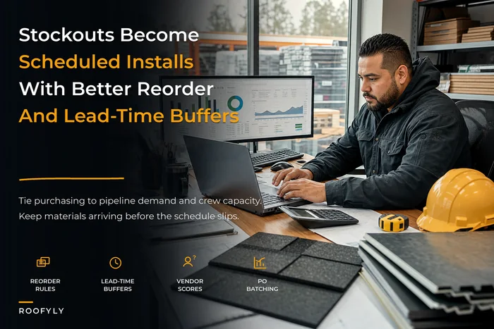 From stockouts to scheduled installs: a procurement and seasonal forecasting system that ties reorder triggers and vendor scorecards to your sales pipeline