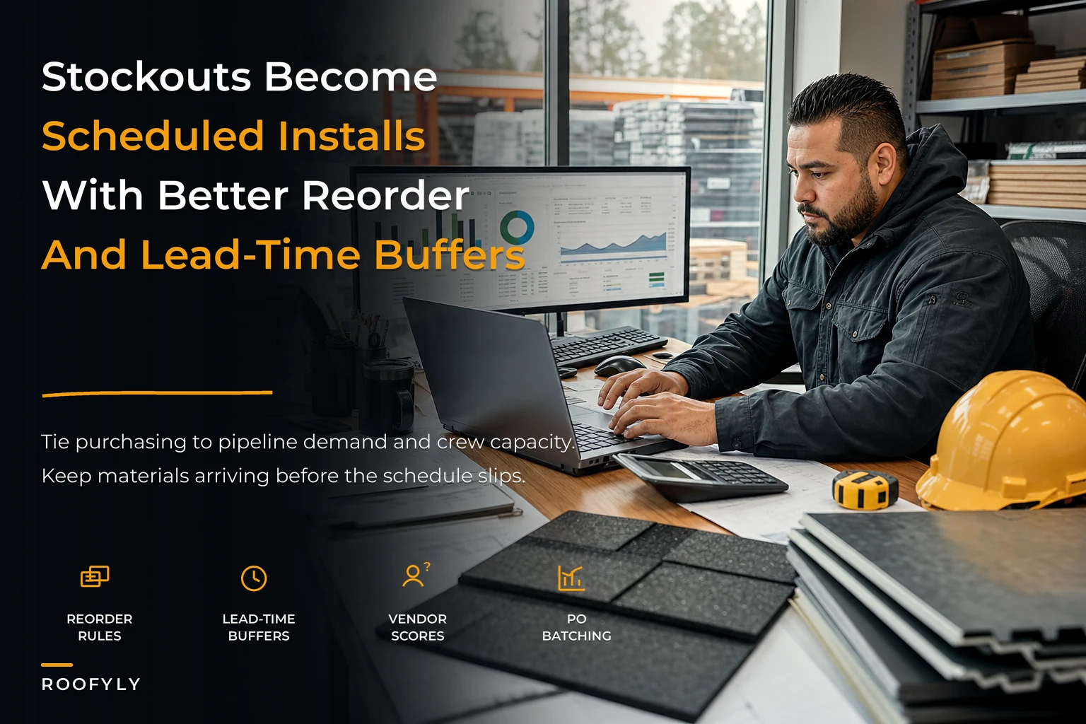 From stockouts to scheduled installs: a procurement and seasonal forecasting system that ties reorder triggers and vendor scorecards to your sales pipeline