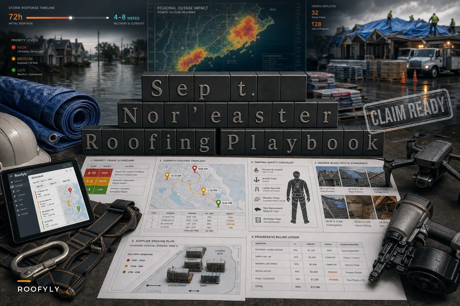 September Nor'easter Playbook: How Roofing Teams Should Triage, Schedule, and Protect Cashflow During Coastal Flooding and Outages