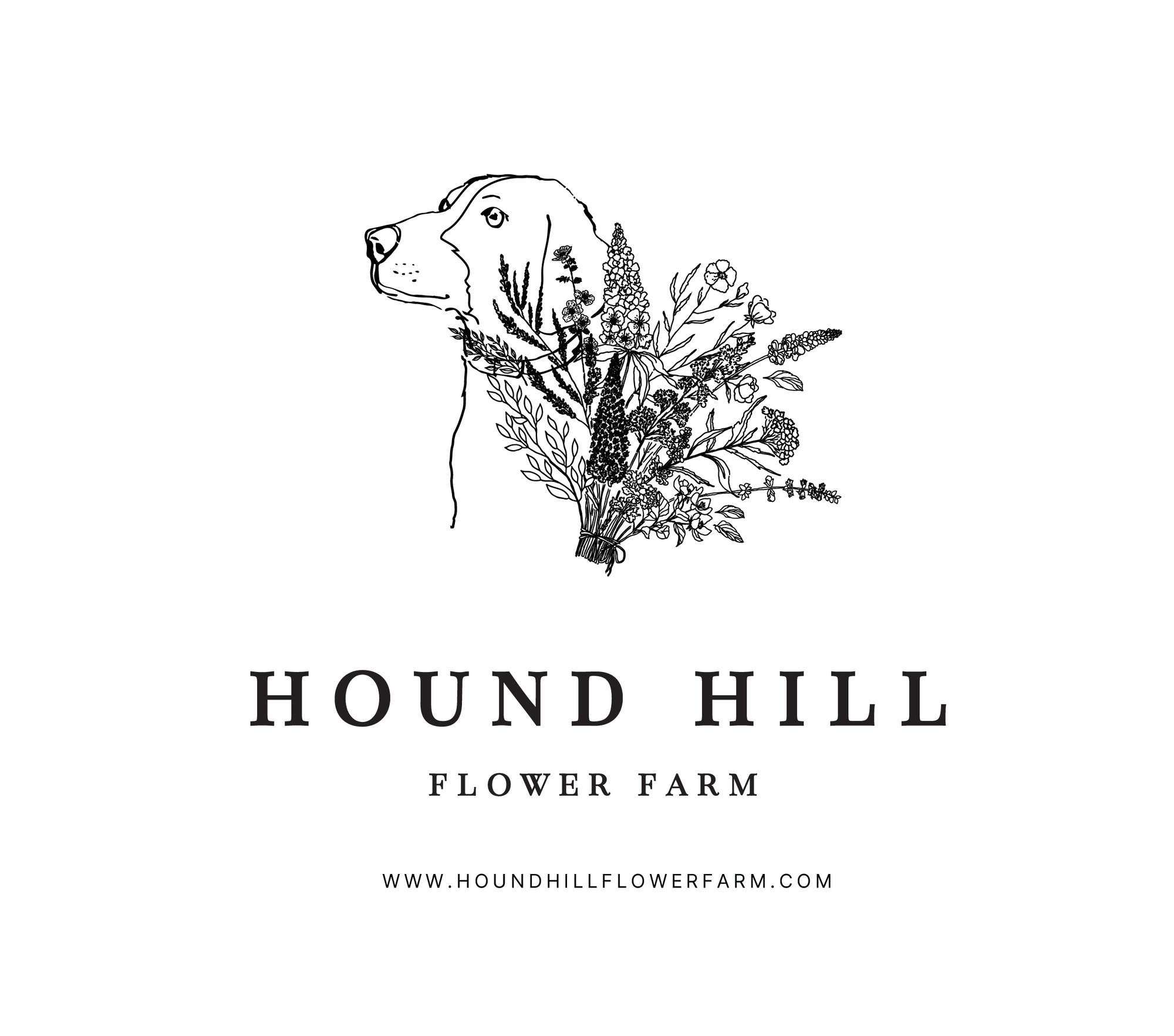 Hound Hill Flower Farm Logo