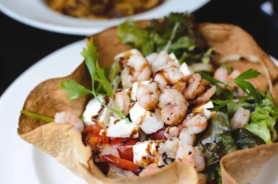 Shrimp and Feta Cheese Salad