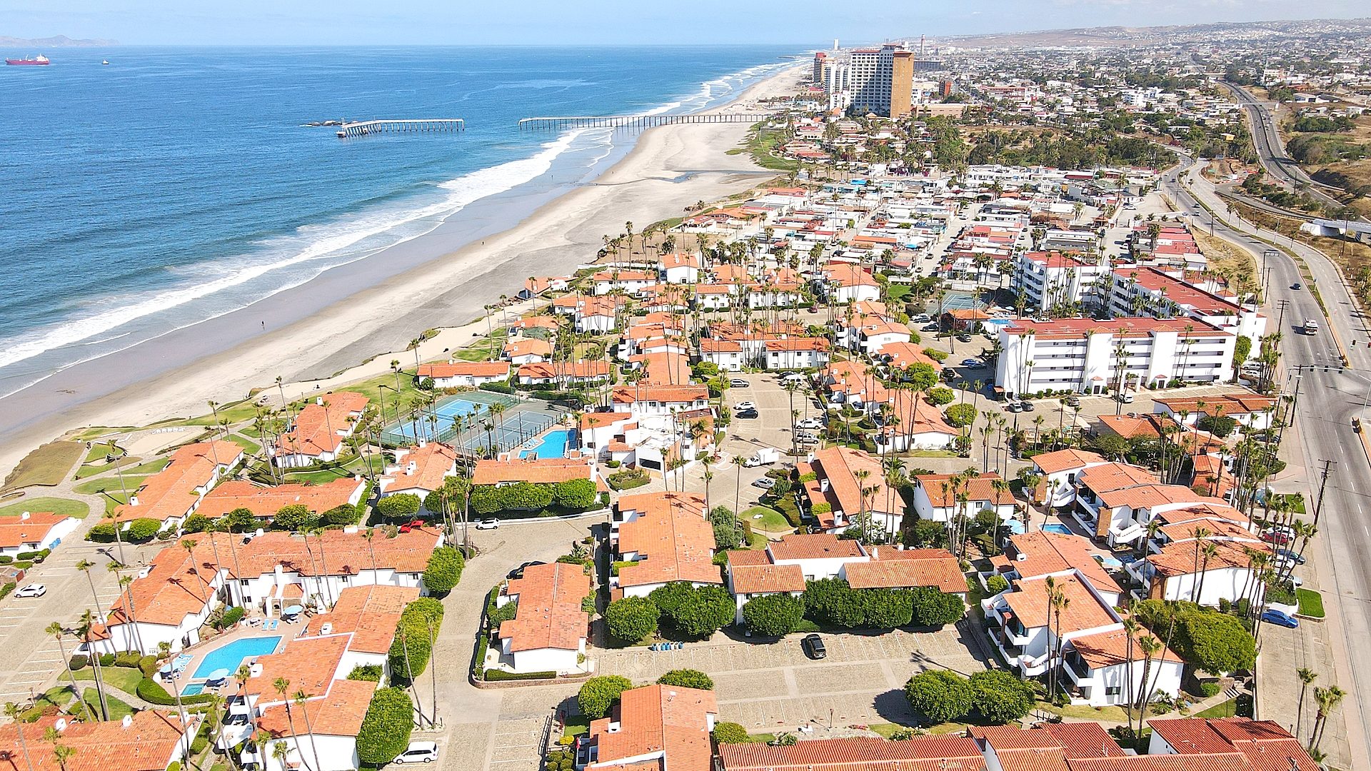 Mision Viejo oceanfront homes overlooking Descanso Bay in Baja California