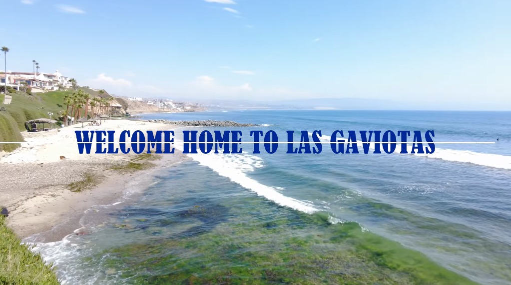 Oceanfront gated community homes with Pacific Ocean views on the Baja California coast near Rosarito Beach