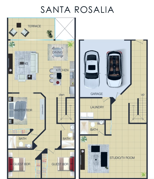 Villa Santa Rosalia floor plan 1