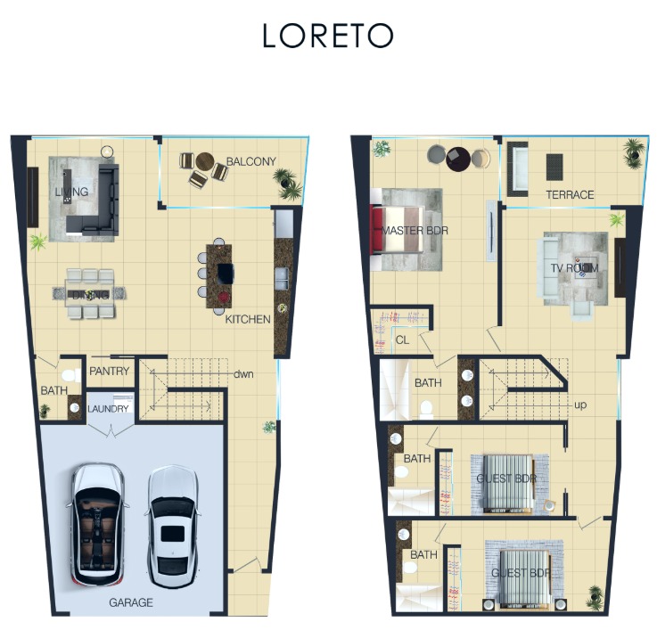 Villa Loreto floor plan 1