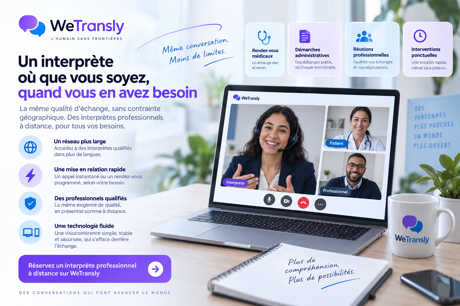 Le même niveau d'exigence, sans contrainte géographique