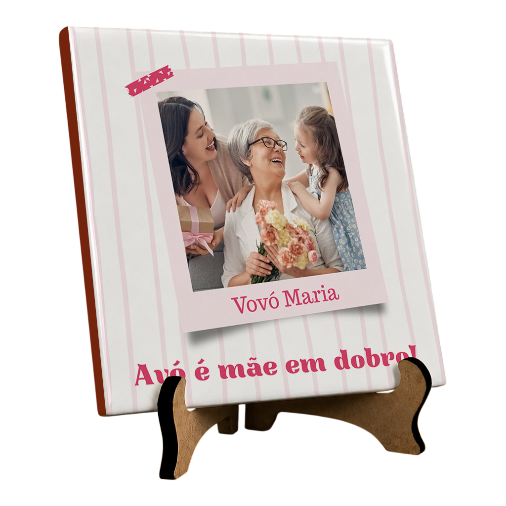 Azulejo - Avó é Mãe em Dobro - Vista 2