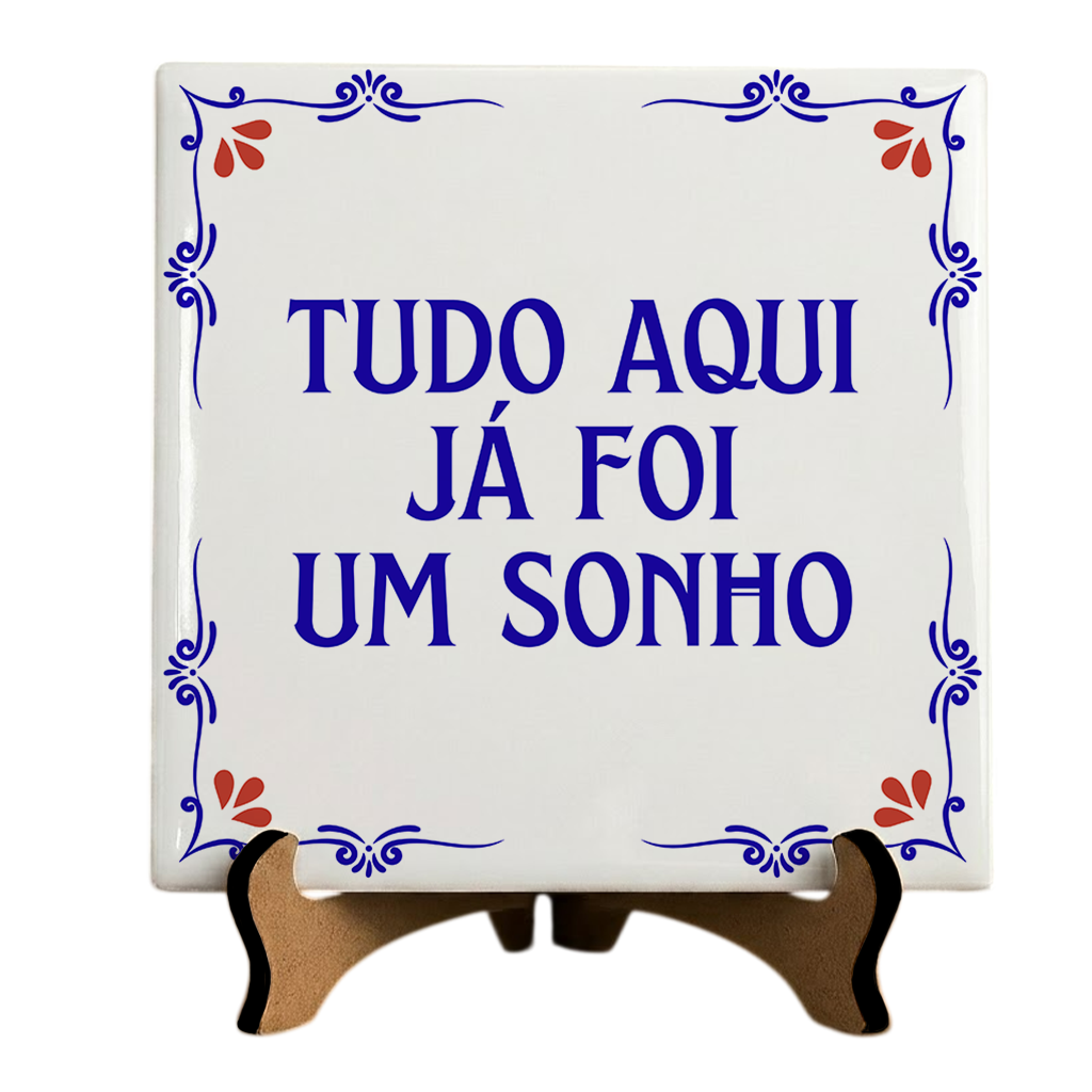 Azulejo Decorativo Com Frase - Imagem 1