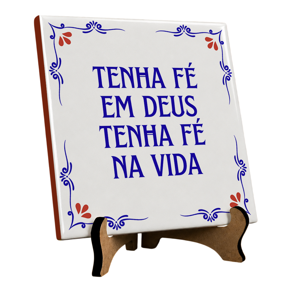 Azulejo Decorativo Com Frase - Imagem 2