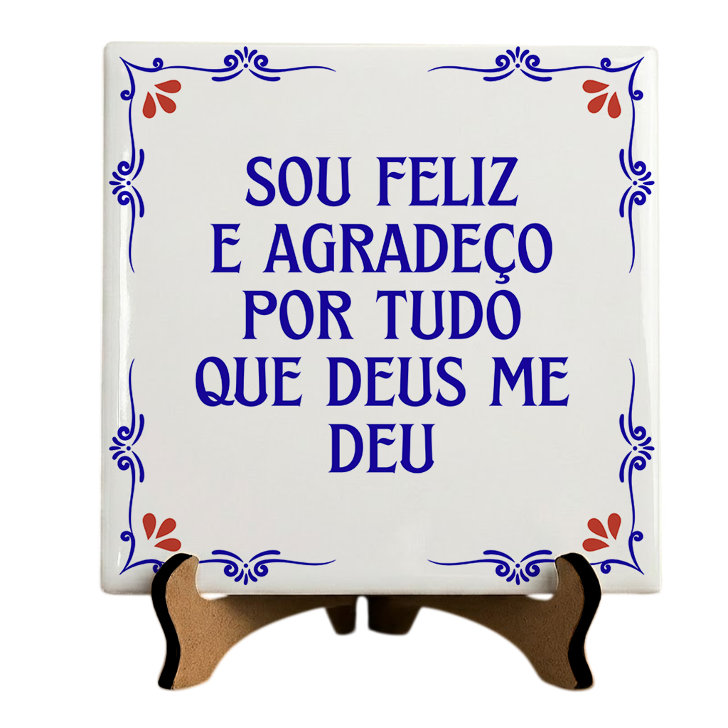 Azulejo Decorativo Com Frase - Imagem 1