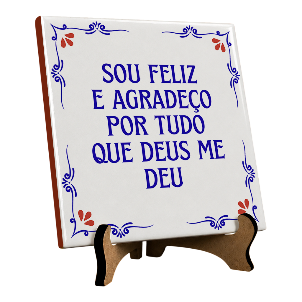 Azulejo Decorativo Com Frase - Imagem 2