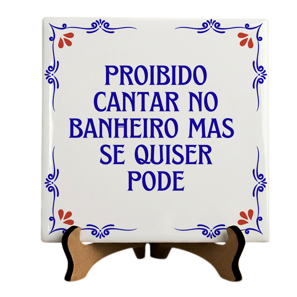 Azulejo Decorativo Com Frase - Imagem 1