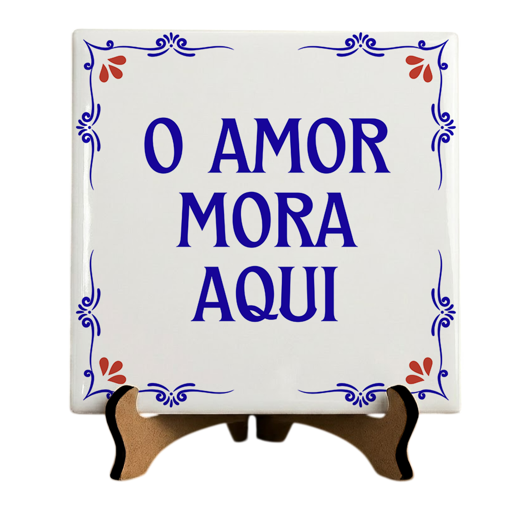 Azulejo Decorativo Com Frase - Imagem 1