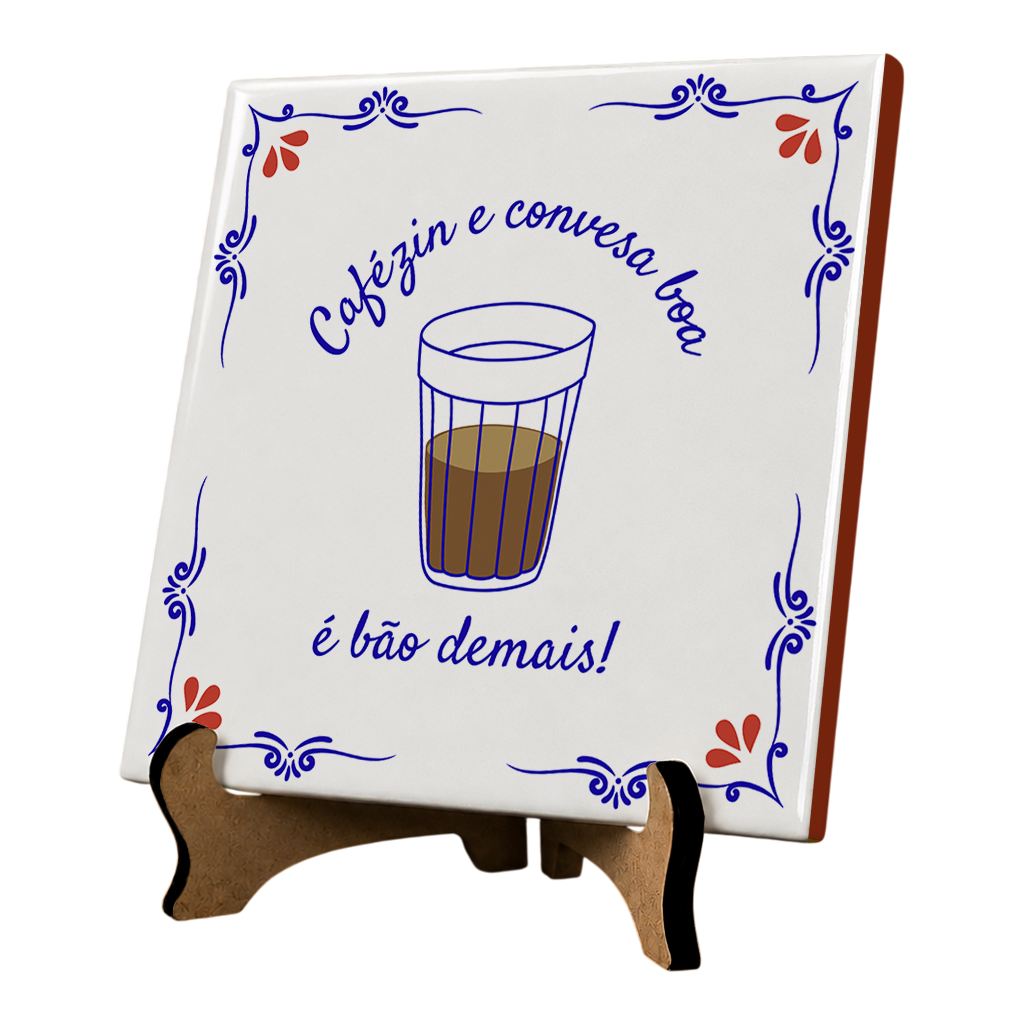 Azulejo Decorativo Com Frase e Desenho - Imagem 3