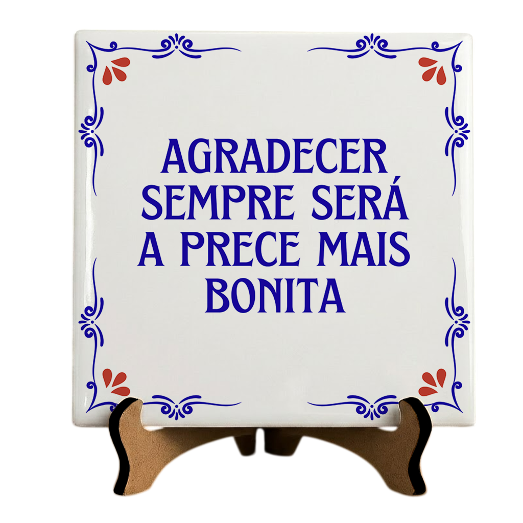 Azulejo Decorativo Com Frase - Imagem 1