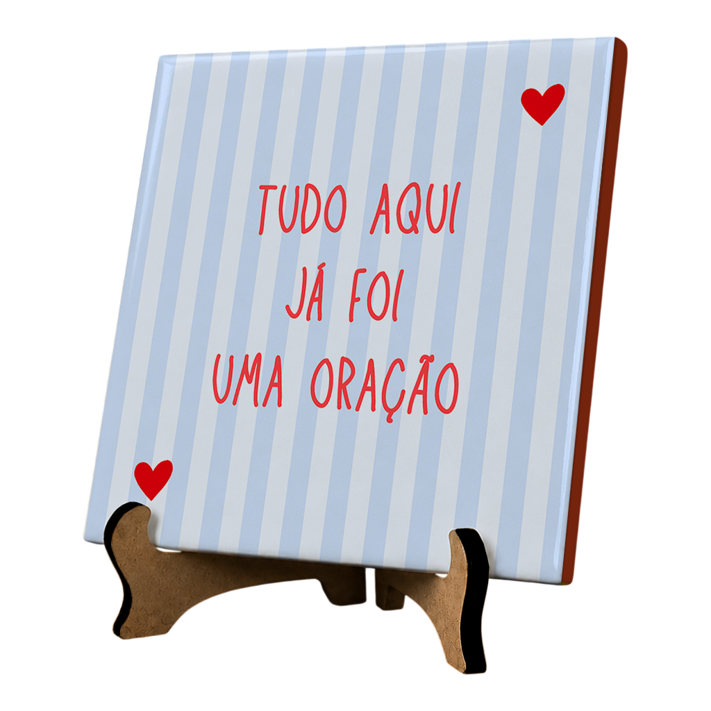 Azulejo Decorativo Com Frase Listras - Imagem 3