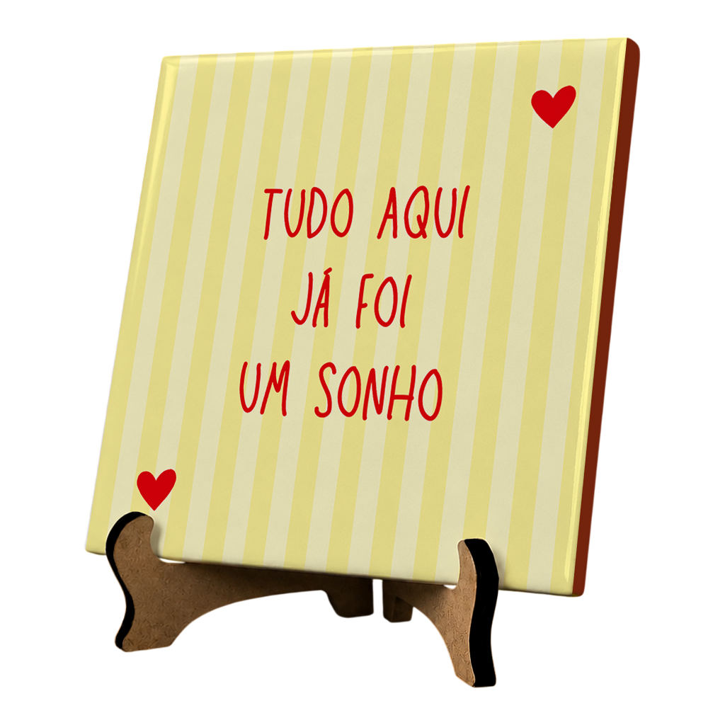 Azulejo Decorativo Com Frase Listras - Imagem 3