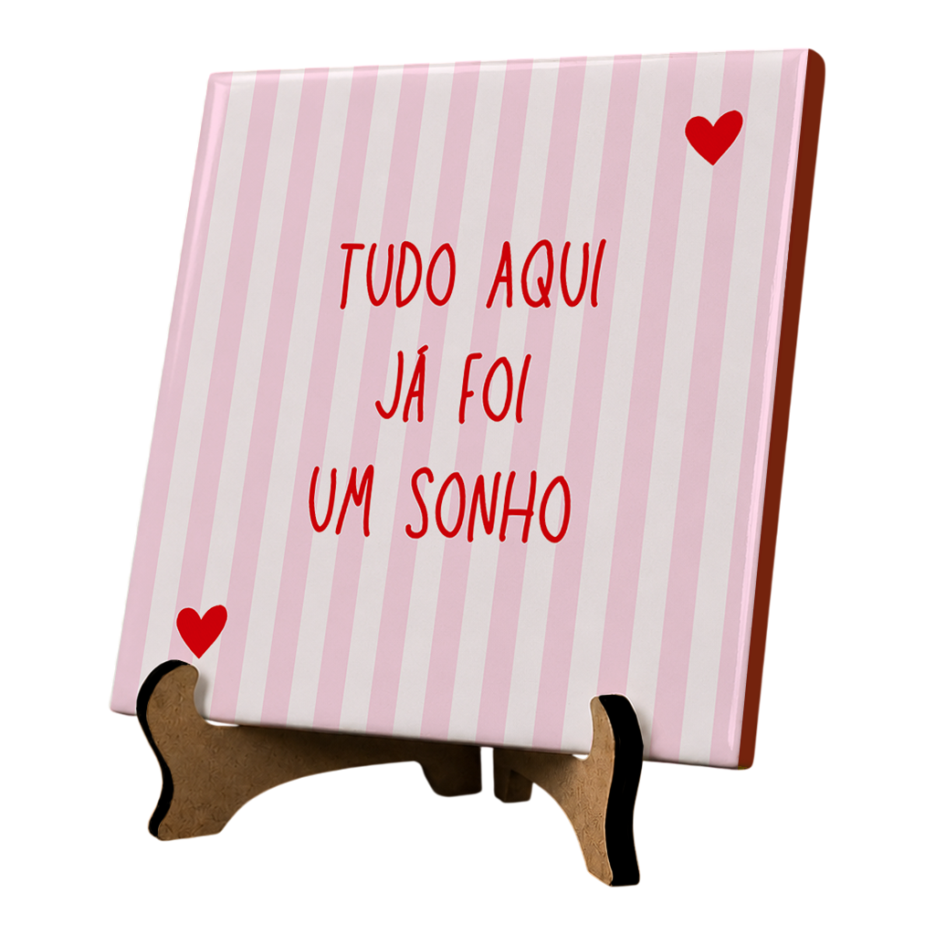 Azulejo Decorativo Com Frase Listras - Imagem 3