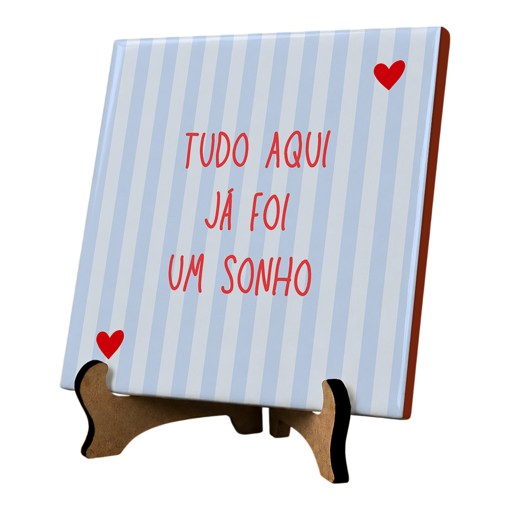 Azulejo Decorativo Com Frase Listras - Imagem 3