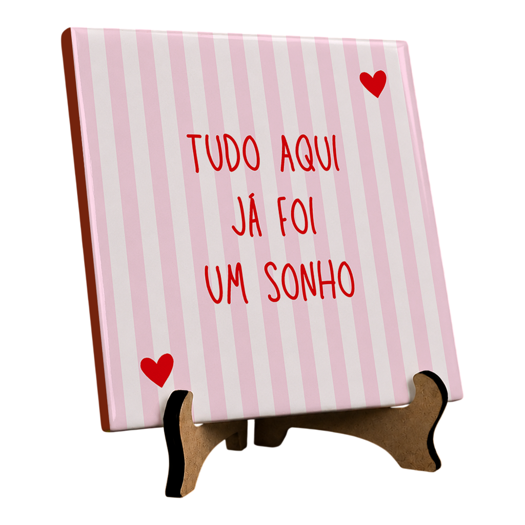 Azulejo Decorativo Com Frase Listras - Imagem 2