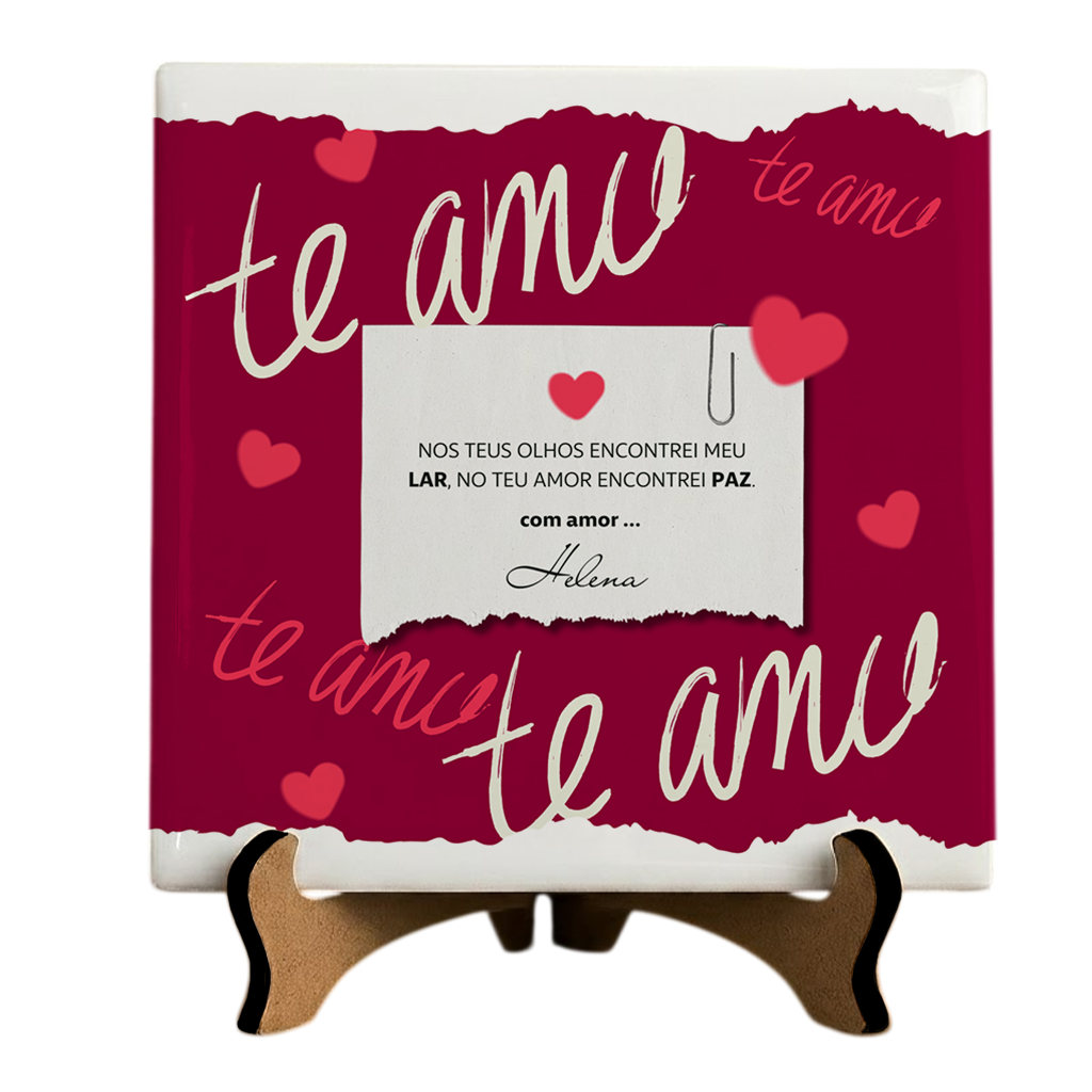 Azulejo Namorados - Bilhete de Amor