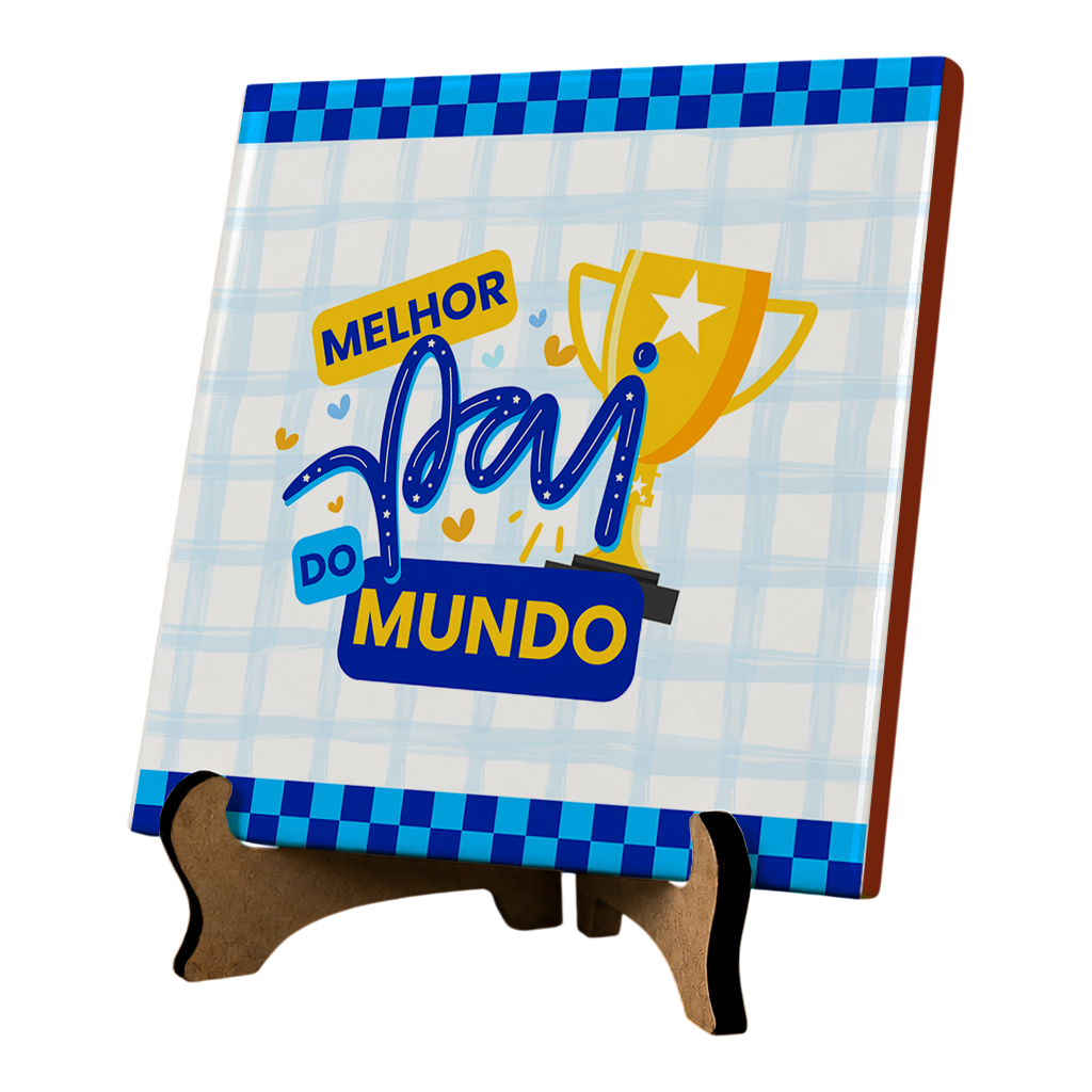Azulejo Melhor Pai do Mundo - Imagem 3