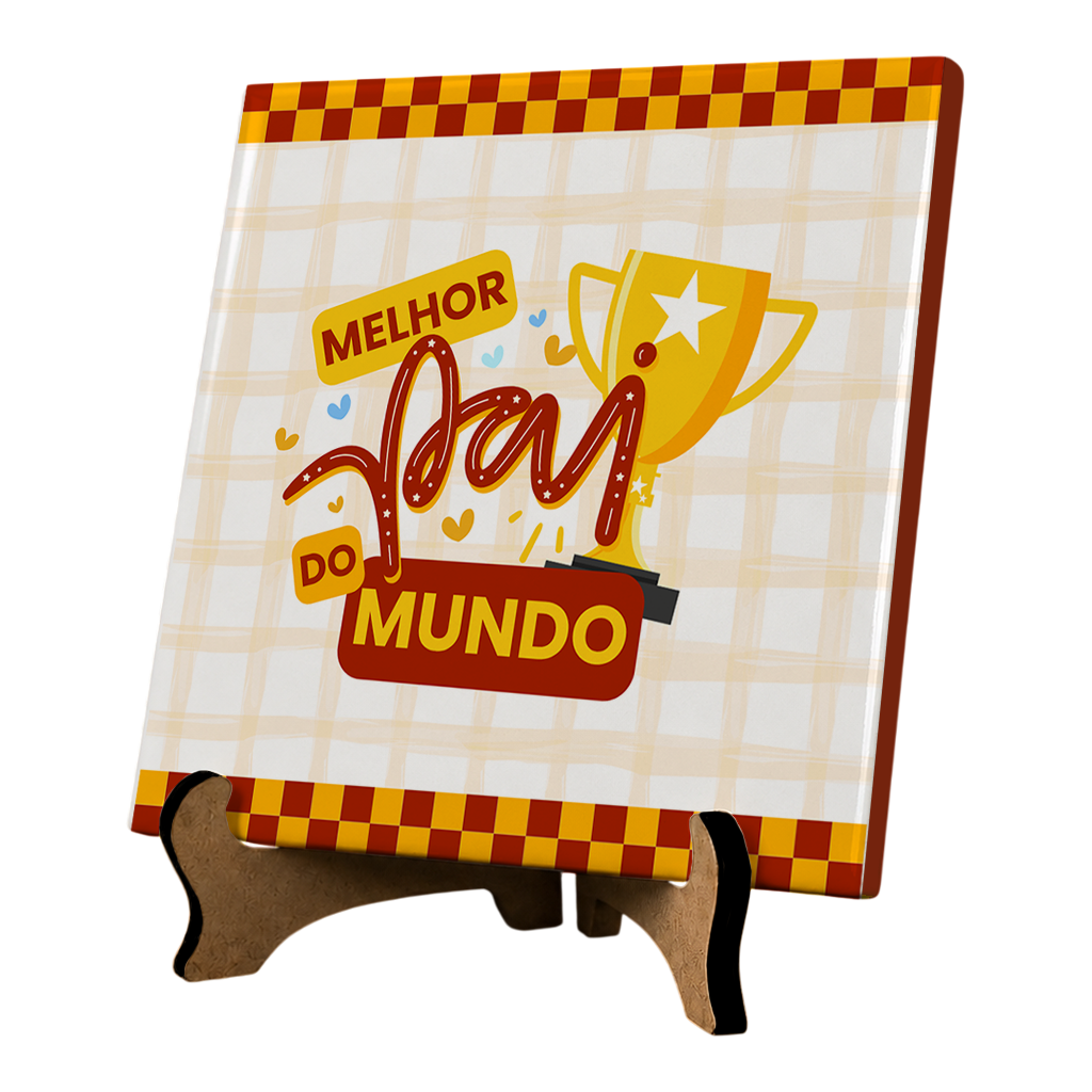Azulejo Melhor Pai do Mundo - Imagem 3