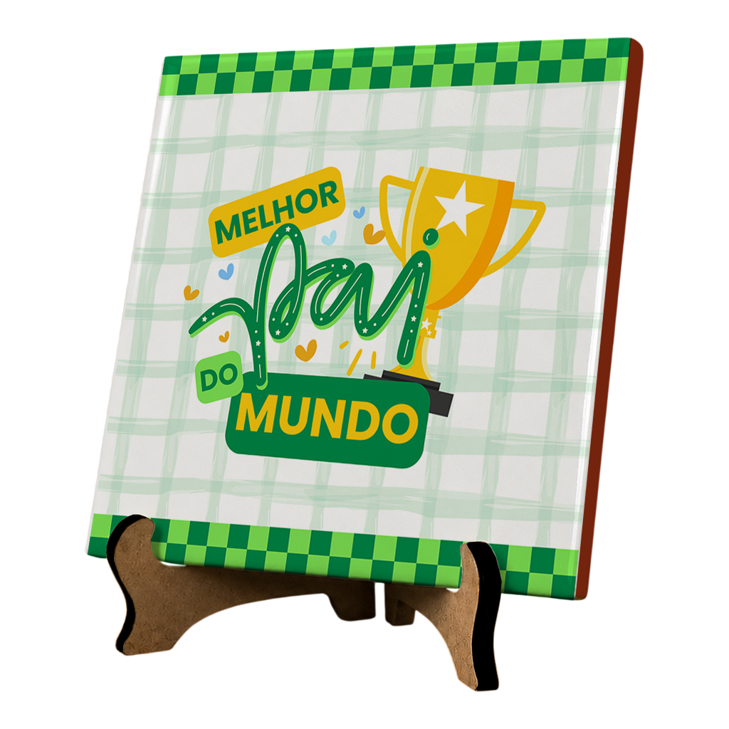 Azulejo Melhor Pai do Mundo - Imagem 3