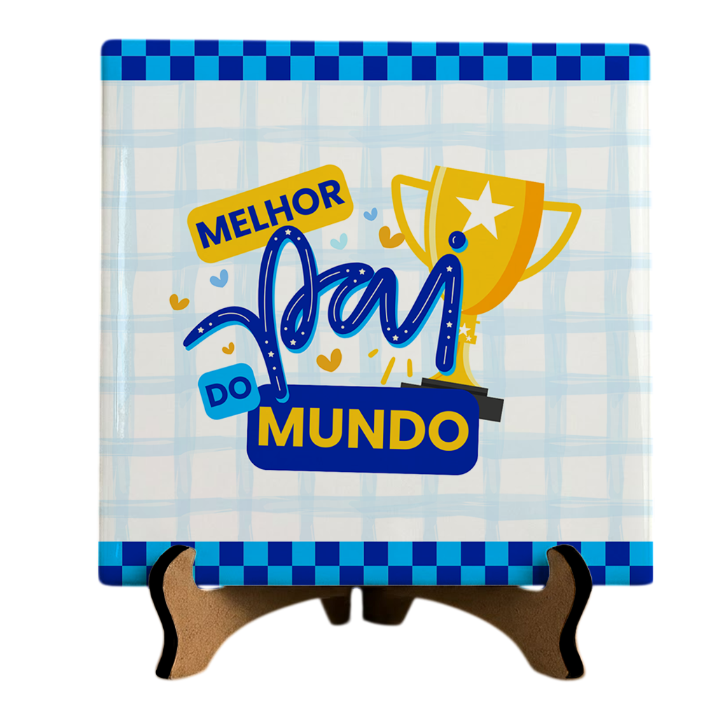 Azulejo Melhor Pai do Mundo - Imagem 3