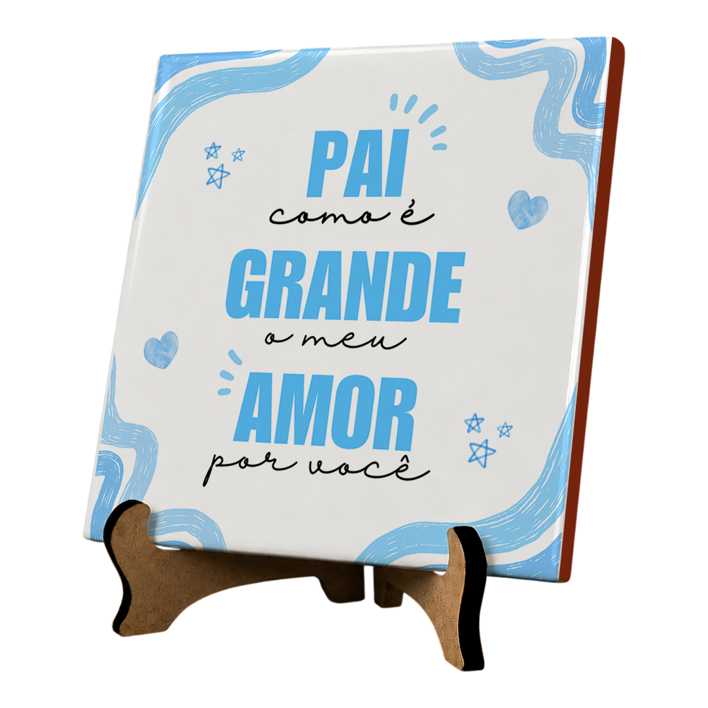 Azulejo Pai Meu Amor Por Voce - Imagem 3