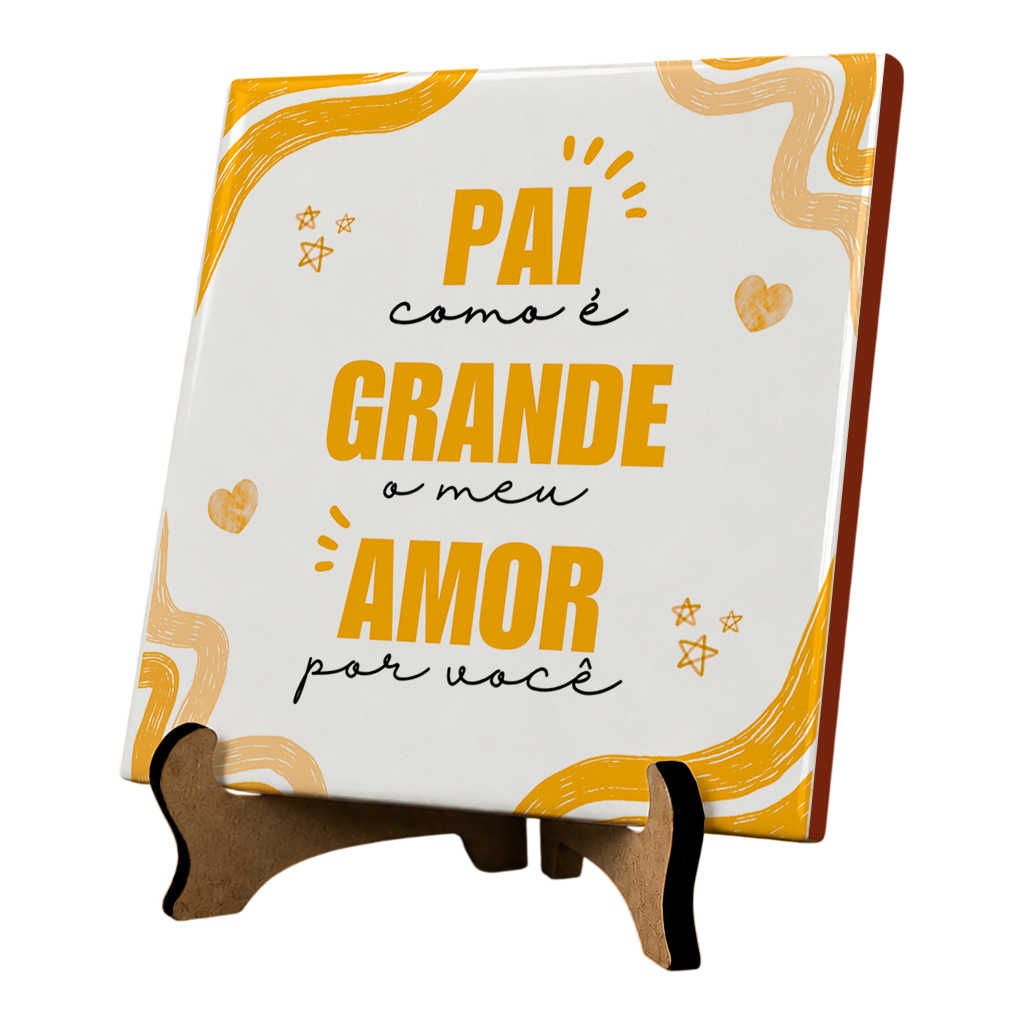 Azulejo Pai Meu Amor Por Voce - Imagem 3
