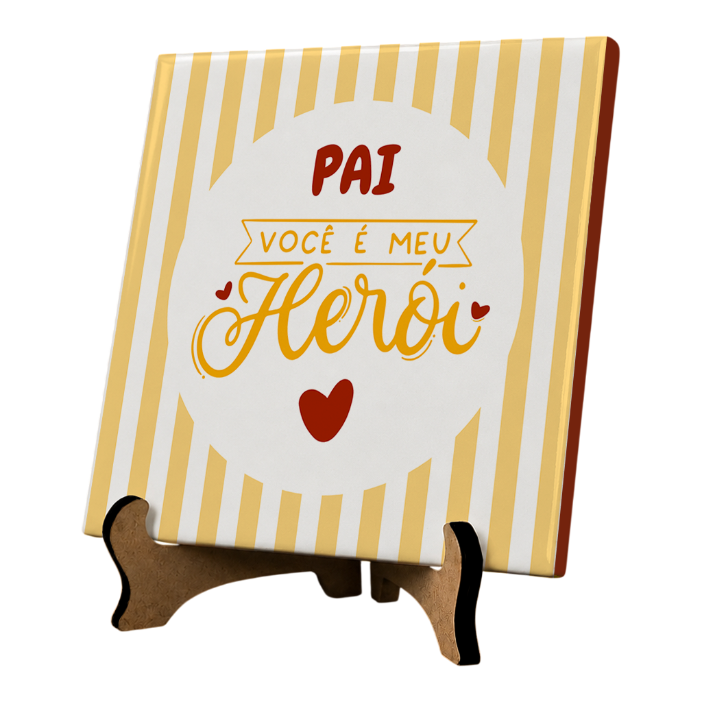 Azulejo Pai Meu Herói - Imagem 3