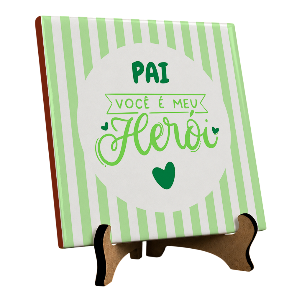 Azulejo Pai Meu Herói - Imagem 2