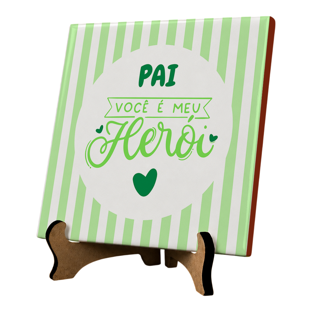 Azulejo Pai Meu Herói - Imagem 3