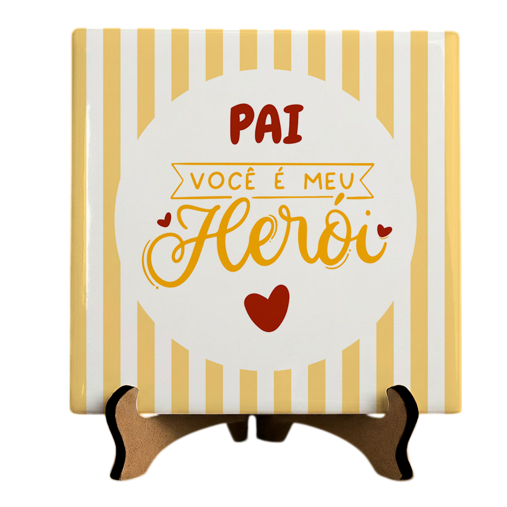 Azulejo Pai Meu Herói - Imagem 3