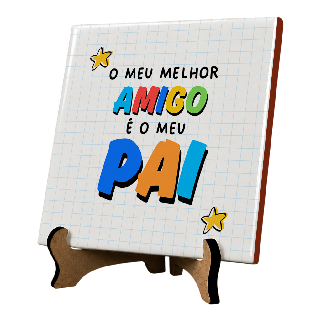 Azulejo Pai Meu Melhor Amigo - Imagem 3