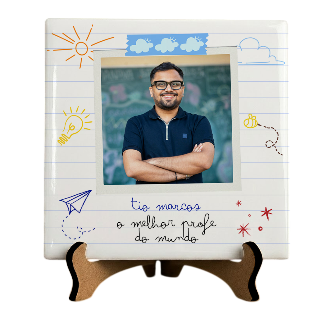 Azulejo Personalizado Com Foto - O Melhor Profe