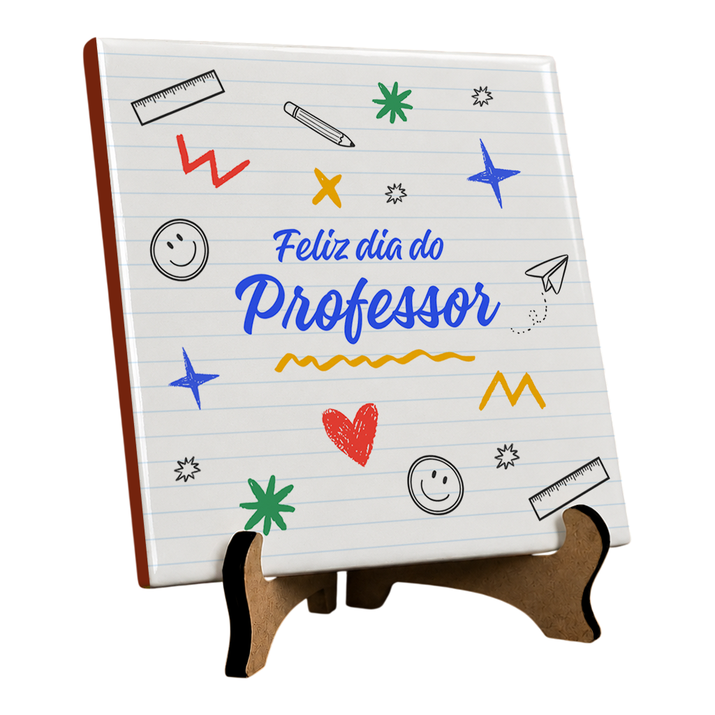 Azulejo Personalizado  - Feliz Dia do Professor - Vista 2