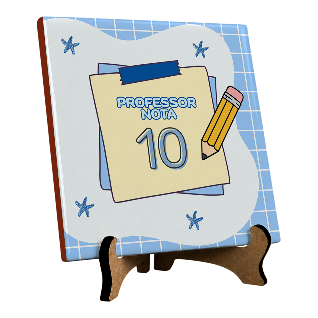 Azulejo Personalizado Professores - Professor Nota 10 - Vista 2