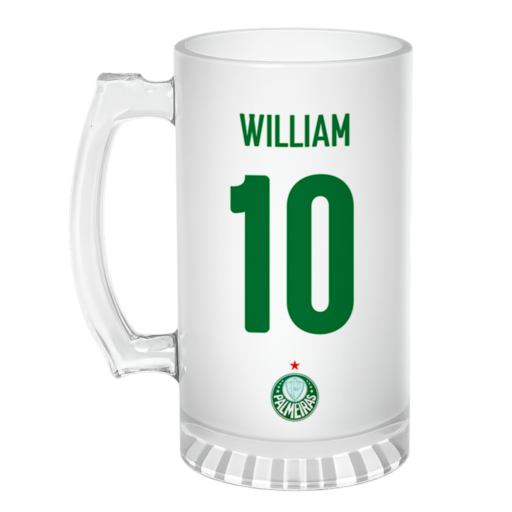 Caneca de Chopp Palmeiras - Nome e Numero