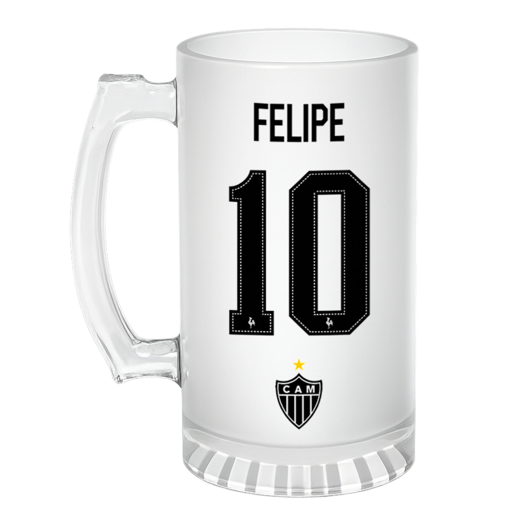Caneca de Chopp Atlético - Nome e Numero