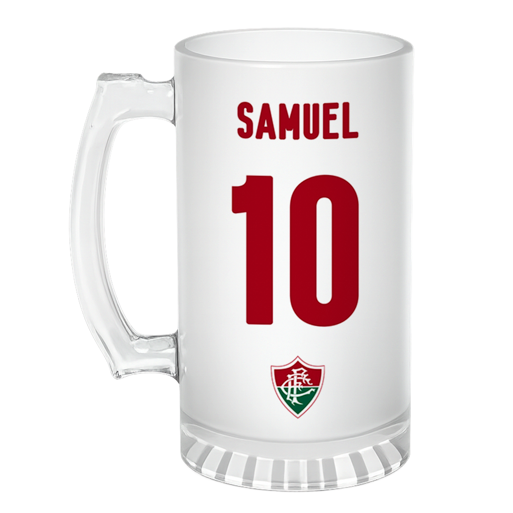 Caneca de Chopp Fluminense - Nome e Numero