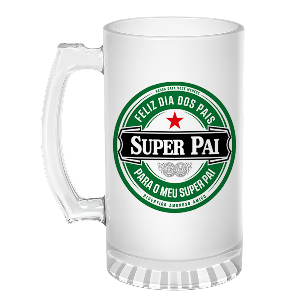 Caneca de Chopp Heineken - Super Pai