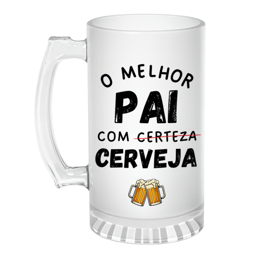 Caneca de Chopp Melhor Pai - Com Nome