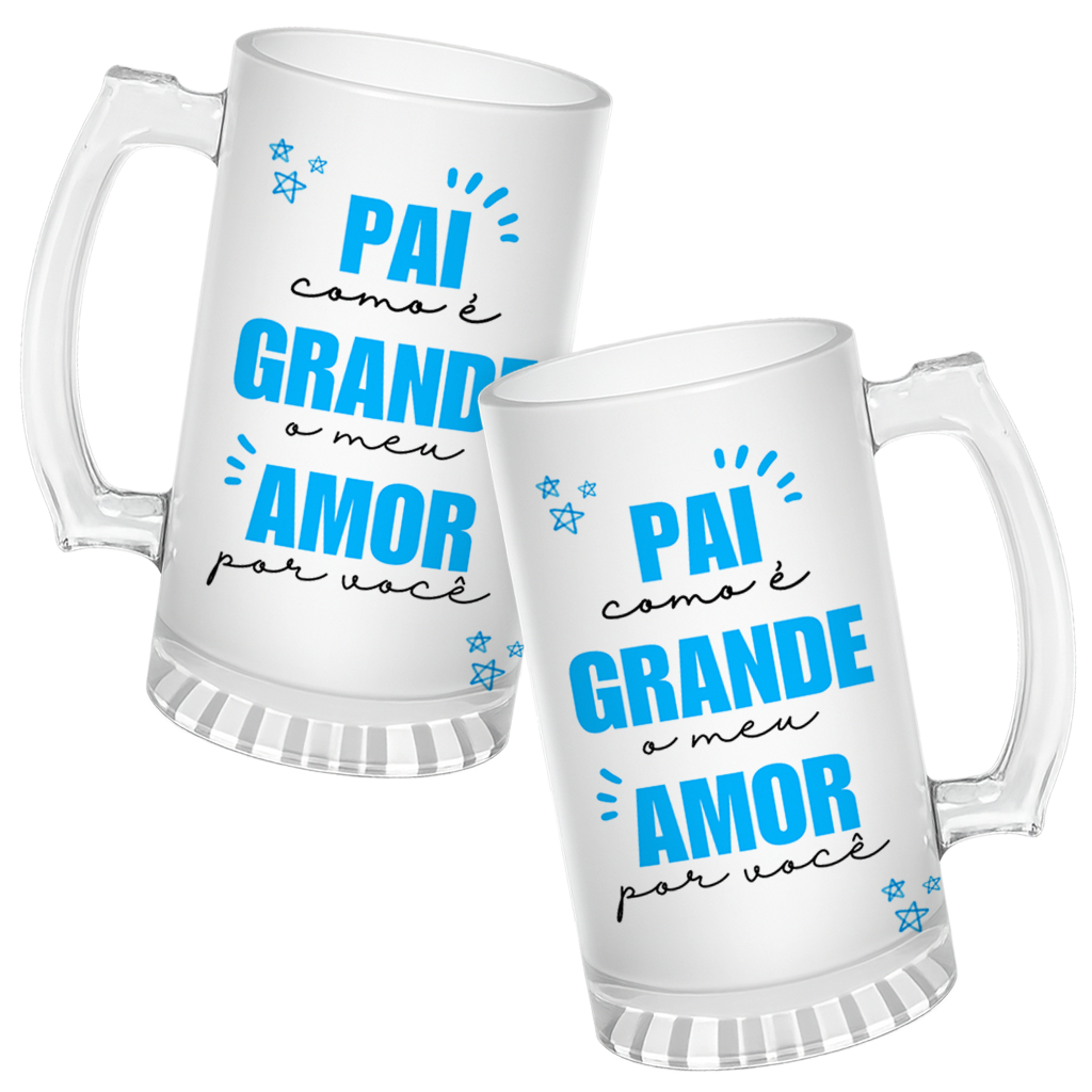 Caneca de Chopp Pai Meu Amor Por Voce - Imagem 3