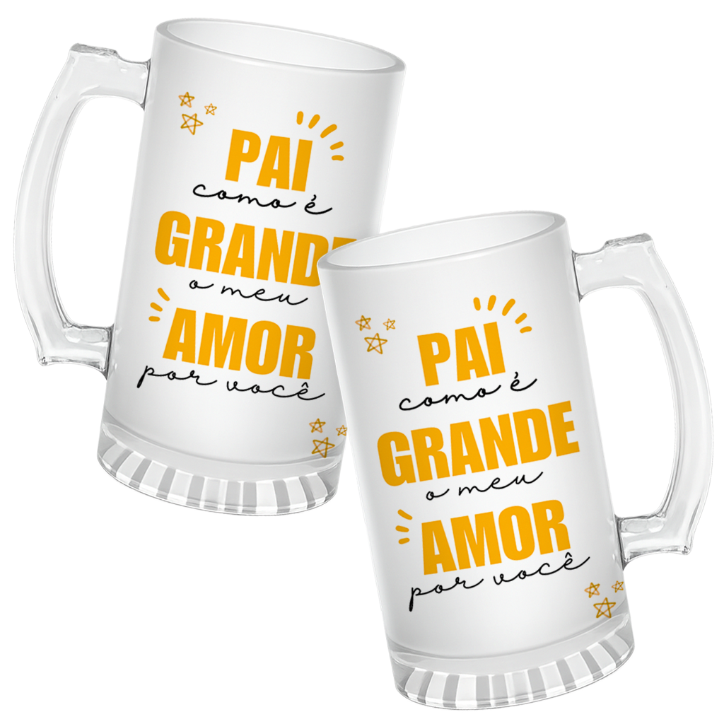 Caneca de Chopp Pai Meu Amor Por Voce - Imagem 3