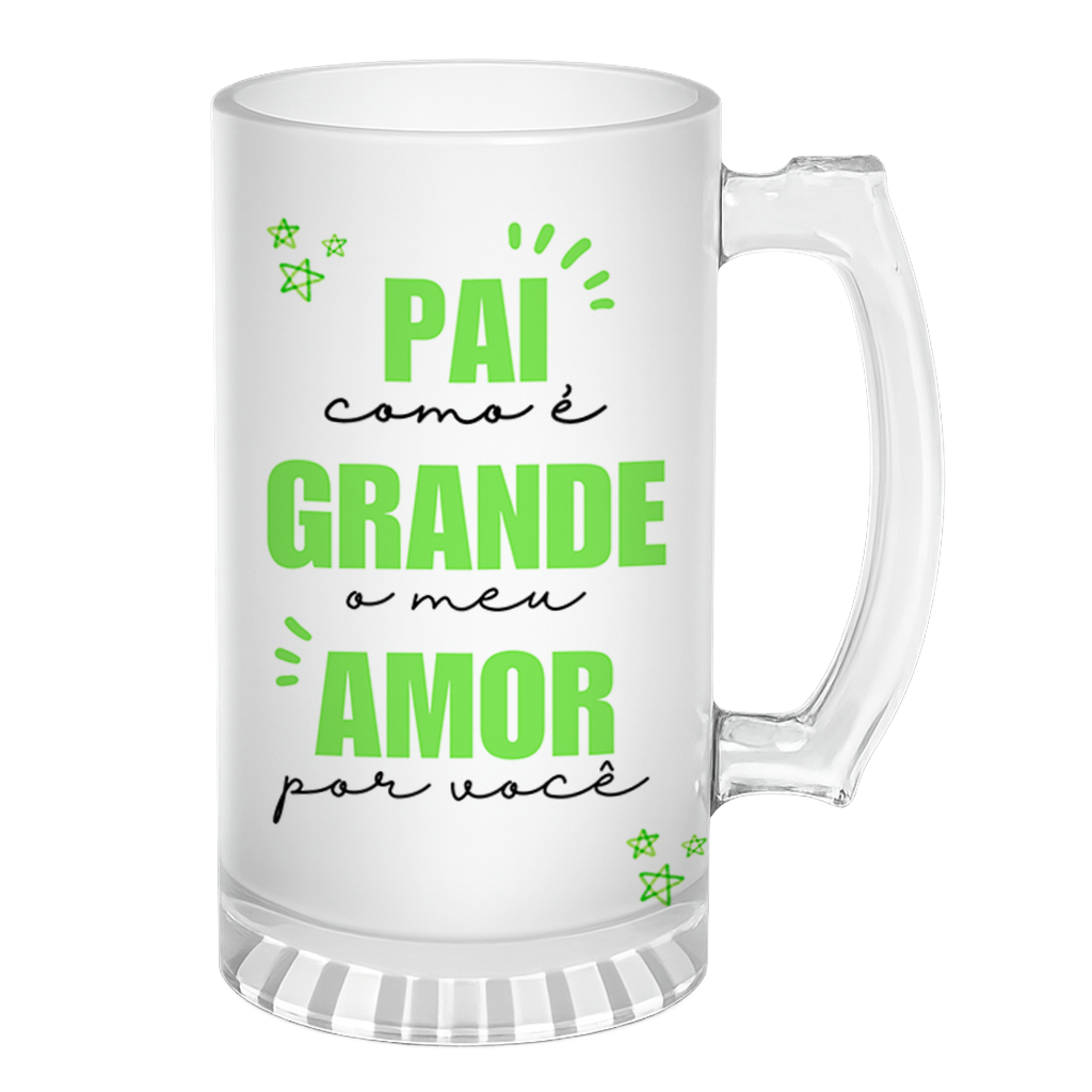 Caneca de Chopp Pai Meu Amor Por Voce - Verde - Vista 2