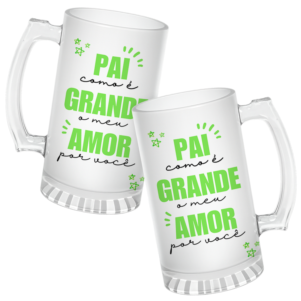Caneca de Chopp Pai Meu Amor Por Voce - Imagem 3
